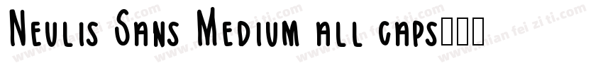 Neulis Sans Medium all caps字体转换